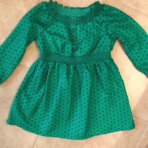 Green polka dot old navy dress